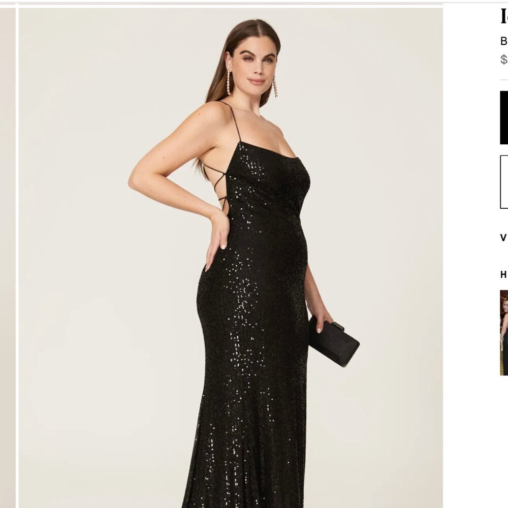 Black Sequin Dress